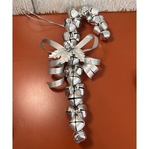 Large 10"‎ Jingle Bells Candy Cane Christmas Decor